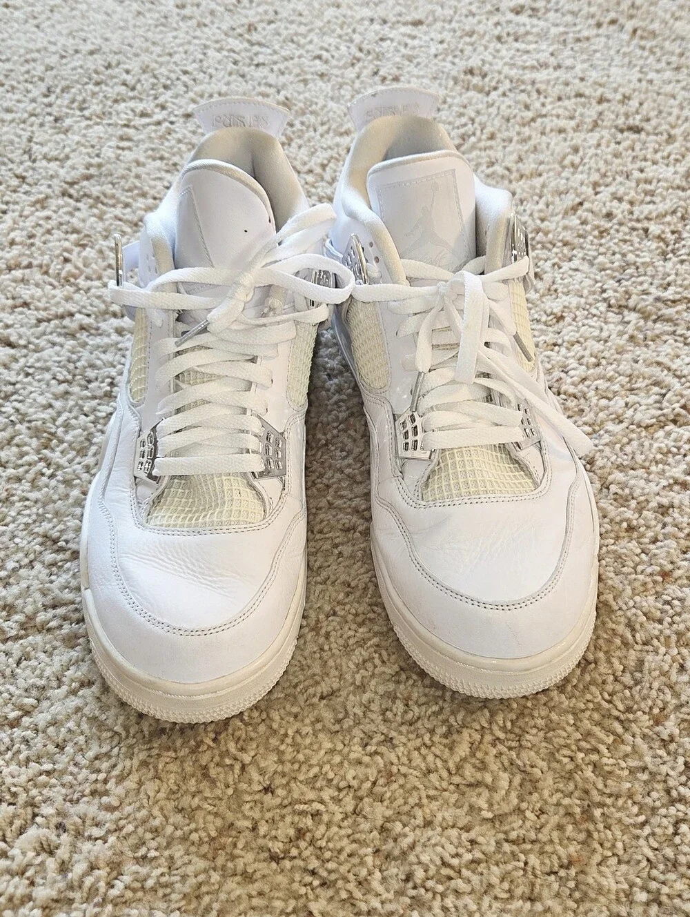 Jordan Men's 4 Retro 'Pure Money' 2017 SZ14 ( 308497-100)